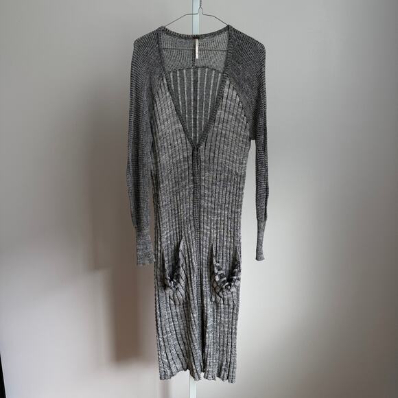 Free People‎ sz S repurposed boho Open Duster - Picture 1 of 9